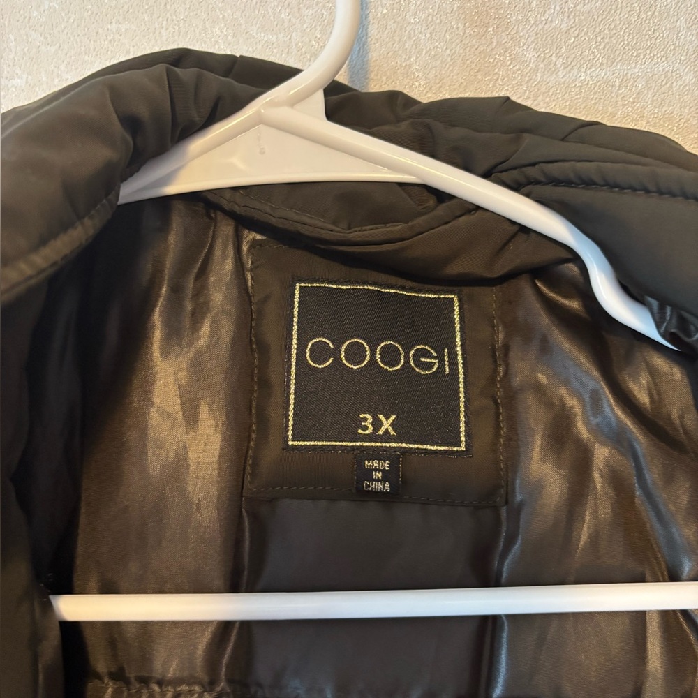 COOGI | Black Jacket with Gold Logo | Size 3X - Picture 6 of 10